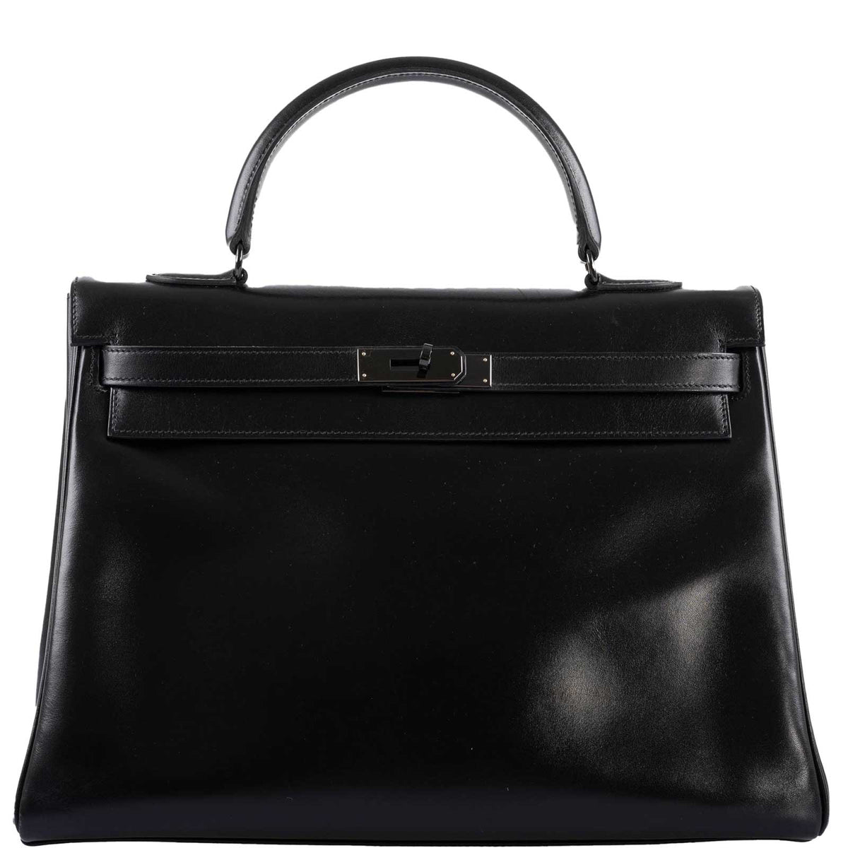 Hermes So Black Kelly 35 Retourne Black Box Leather PVD Hardware - 2011, O Square